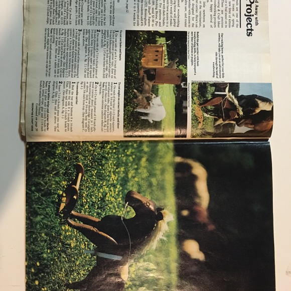 1980s craft magazine with quilt, macramé, crochet & woodworking plans - Picture 10 of 10